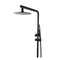 8 Inch Stainless Steel Shower Head Brass Handheld Head Black Round