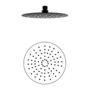 8 Inch Stainless Steel Shower Head Brass Handheld Head Black Round