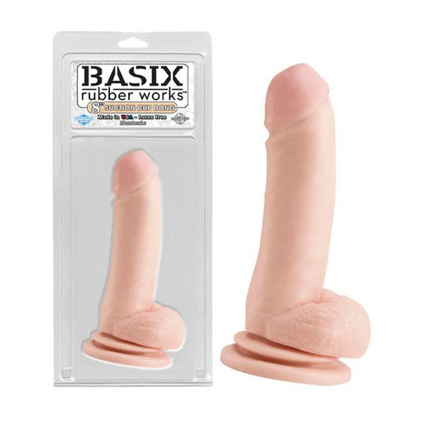 8 Inches Basix Rubber Works Suction Cup Dong Flesh