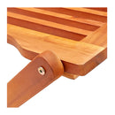 8 Pcs Folding Garden Chairs  Solid Eucalyptus Wood
