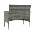 8 Piece Garden Lounge Set Poly Rattan Grey With Cushions