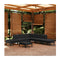 8 Piece Garden Lounge Set With Cushions Black Pinewood