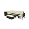 8 Piece Garden Lounge Set With Cushions Poly Rattan Brown
