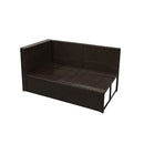 8 Piece Garden Lounge Set With Cushions Poly Rattan Brown