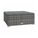 Outdoor Grey Poly Rattan Lounge With Cushions