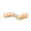 8 Piece Solid Pinewood Garden Lounge Set