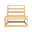 8 Piece Solid Pinewood Garden Lounge Set