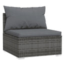 7 Piece Outdoor And Living Lounge Poly Rattan