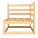 8 Solid Pinewood Piece Garden Lounge Set