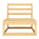 8 Solid Pinewood Piece Garden Lounge Set