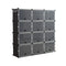 8 Tier 3 Column Cube Cabinet Shoe Storage Organiser Rack