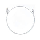 8Ware Cat6 Ultra Thin Slim Cable White Premium Rj45 Ethernet Cord