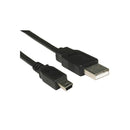 8Ware Usb Cable 1M A Male To Mini B Black 10 Cables Per Bag