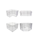 8 Panel Foldable Pet Playpen 24 Inch With Cover Green