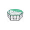 8 Panel Foldable Pet Playpen 31 Inch Cover Green