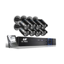 Cctv Security System 2Tb 8Ch Dvr 1080P 8 Camera Sets