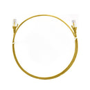 8Ware Cat6 Ultra Thin Slim Cable 25Cm Yellow Rj45 Ethernet Cord
