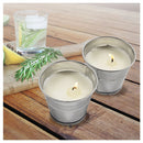 8X Mosquito Insect Bug Repellent Small Bucket Citronella Candles