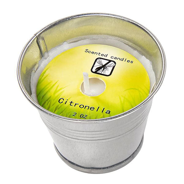 8X Mosquito Insect Bug Repellent Small Bucket Citronella Candles
