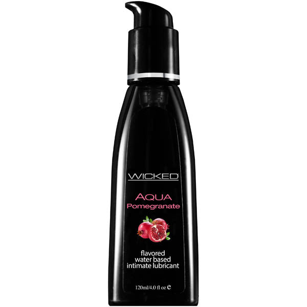 120 Ml Wicked Aqua Pomegranate Flavoured Water Based Lubricant