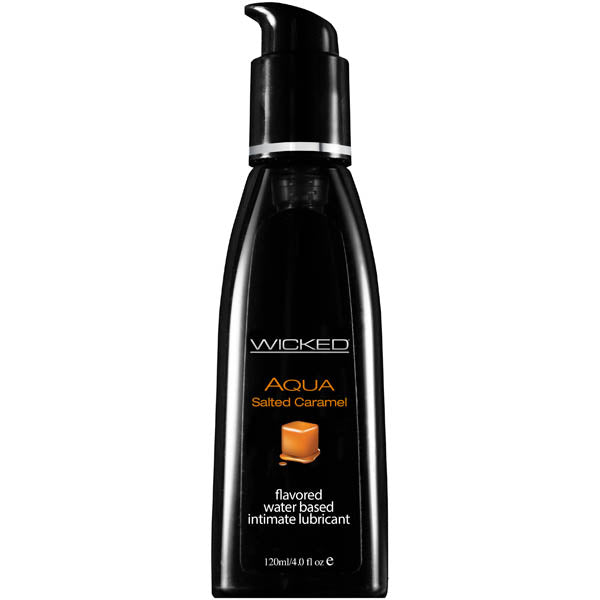 120 Ml Wicked Aqua Salted Caramel Flavoured Water Based Lubricant