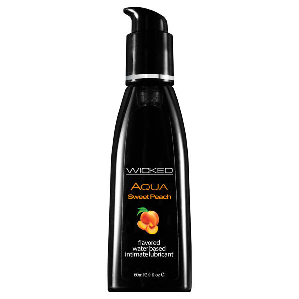 60 Ml Wicked Aqua Sweet Peach Flavoured Water Based Lubricant