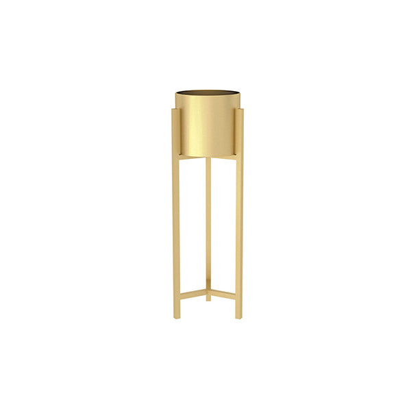 90Cm Gold Metal Plant Stand With Flower Pot Holder Corner Rack