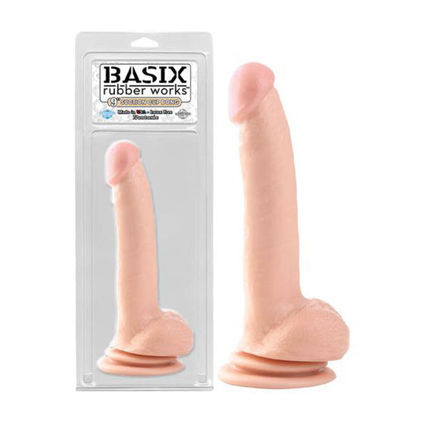 9 Inches Basix Rubber Works Suction Cup Dong Flesh