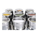 9 Magnetic Spice Jar Tins And Steel Rack 150G