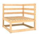 9 Piece Garden Lounge Set Solid Pinewood