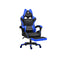 Gaming Chair Office Racer Large Lumbar Cushion Footrest Seat Leather