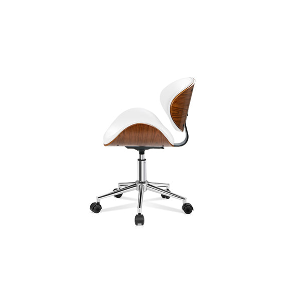 Wooden Office Chair Computer Chairs Home Seat Pu Leather