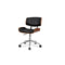 Black Wooden Office Chair Computer Chairs Home Seat Pu Leather
