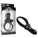 Master Series The Mystic - Black Vibrating Cock Ring & Taint Stimulator