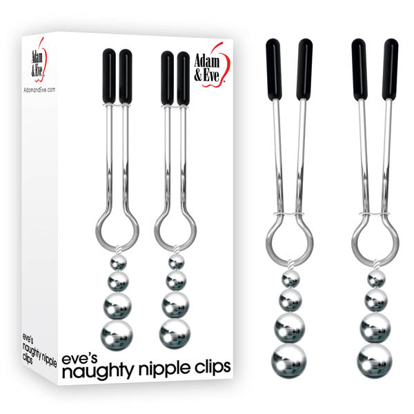 Set Of 2 Adam And Eve Naughty Nipple Clips