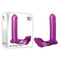 Dp Fantasy Purple Vibrating Cock Ring With Double Penetrator Dong
