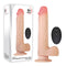 Adam & Eve Adam's Rechargeable Thrusting Dildo with Remote - Flesh 24 cm (9.5'') USB Rechargeable Dong