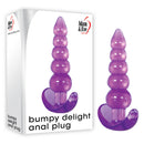 Adam & Eve Bumpy Delight Anal Plug - Purple 11 cm Butt Plug