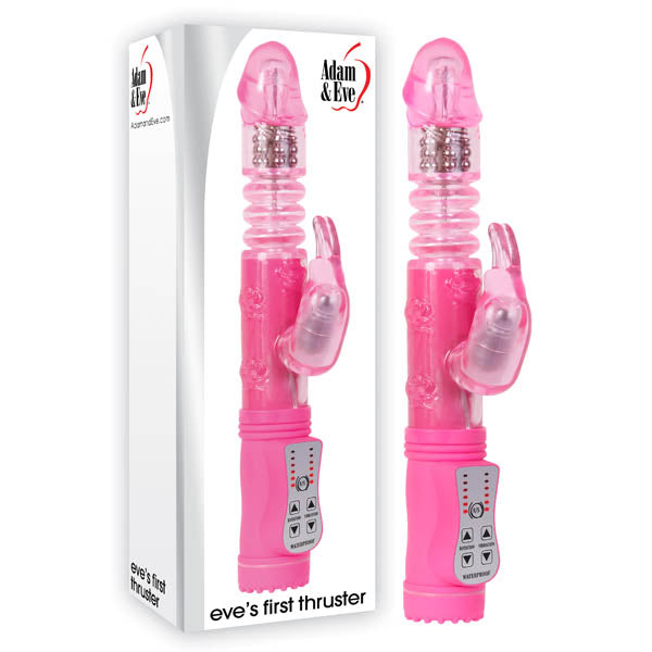 Adam And Eve First Pink Thrusting Rabbit Vibrator