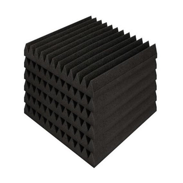 20 Pcs Studio Acoustic Foam 30x30cm Black Wedge