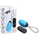 Bang! XL Silicone Vibrating Egg - Blue XL USB Rechargeable Egg with Wireless Remote