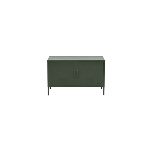 Base Metal Locker Storage Shelf Organizer Cabinet Sideboard Green