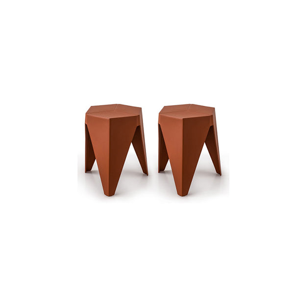 2 Puzzle Stool Plastic Stacking Stools Chair Outdoor Indoor