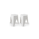 2 Puzzle Stool Plastic Stacking Stools Chair Outdoor Indoor