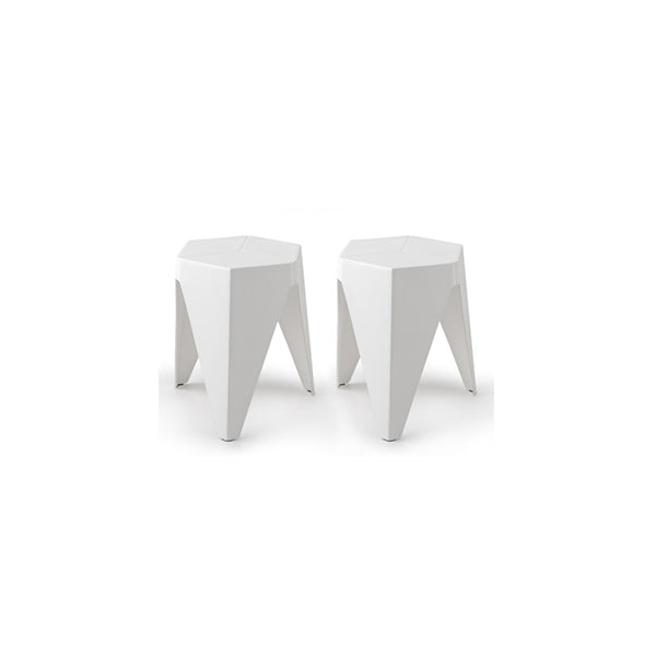 2 Puzzle Stool Plastic Stacking Stools Chair Outdoor Indoor