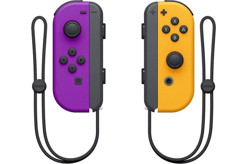 Nintendo Switch Joy Con Controller Pair - Neon Purple and Neon Orange