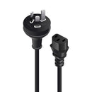 ALOGIC 3m Aus 3 Pin Wall to IEC C13 Male to Female