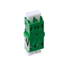 Lc Apc Os1 Os2 Singlemode Through Coupler Flangeless Duplex Green
