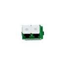 Lc Apc Os1 Os2 Singlemode Through Coupler Flangeless Duplex Green