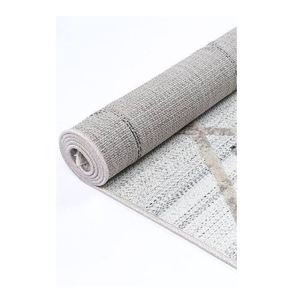 Aria Cream Grey Diamond Rug